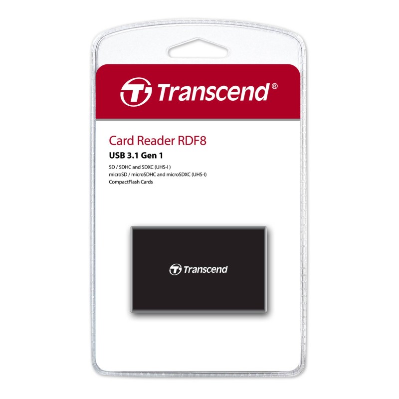 Transcend Multi-Card Reader RDF8 Black USB 3.1
