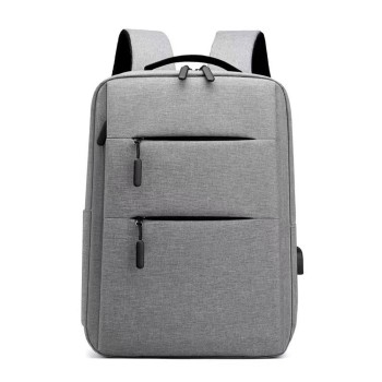 Laptop backpack No brand BP-03, 15.6", Γκρί - 45289