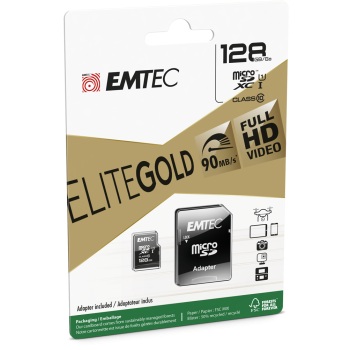EMTEC Elite Gold microSDXC 128GB U1 Class 10 έως 90MB/s με Adapter