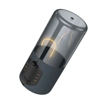 Hoco BS64 Φορητό Ηχείο Wireless Rocker V5.4 TWS 5W 1200mAh FM Micro SD USB AUX Μπλε