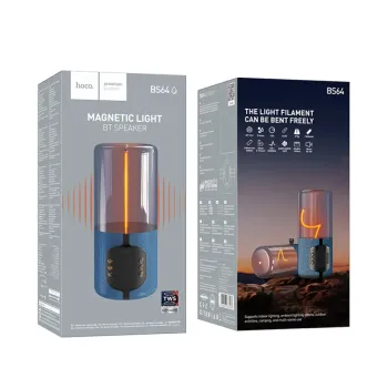 Hoco BS64 Φορητό Ηχείο Wireless Rocker V5.4 TWS 5W 1200mAh FM Micro SD USB AUX Μπλε