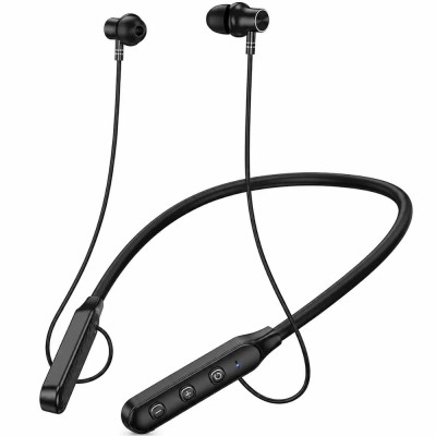 Hoco ES74 Bluetooth Hands Free Refinado Neckband Magnetic v5.4 280mAh 30Hrs Αναπαραγωγής Ειδοποίηση Κλήσεων με Δόνηση Μαύρα