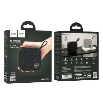 Hoco HC22 Φορητό Ηχείο Wireless Auspicious Sports BT 5.2 1200mAh 5W με FM, TF card, USB, AUX Μαύρο