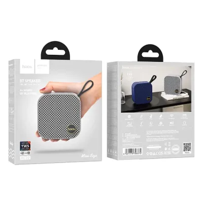 Hoco HC22 Φορητό Ηχείο Wireless Auspicious Sports BT 5.2 1200mAh 5W με FM, TF card, USB, AUX Γκρι