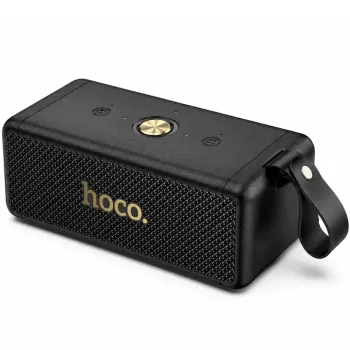 Hoco HT1 Pro Φορητό Ηχείο Wireless Marquis v5.4 TWS 16W 2400mAh FM MicroSD USB AUX Μαύρο