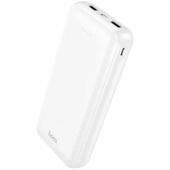 Hoco J153A Power Bank Stability 10W 20000mAh 2xUSB-A 1xUSB-C 1xMicroUSB και LED Ένδειξη Μπαταρίας Λευκό