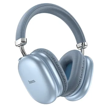 Hoco W35 Max Wireless Ακουστικά Stereo Joy v5.3 800mAh με υποδοχή Micro SD και AUX Μπλε