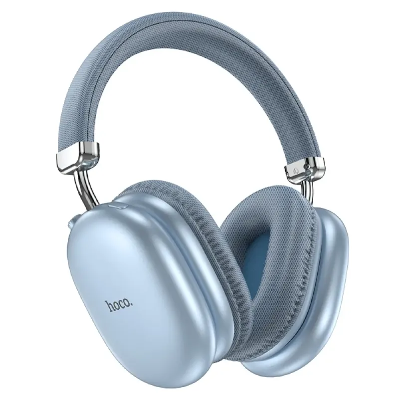 Hoco W35 Max Wireless Ακουστικά Stereo Joy v5.3 800mAh με υποδοχή Micro SD και AUX Μπλε