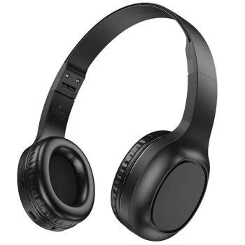 Hoco W46 Wireless Ακουστικά Stereo Charm V5.3 200mAh AUX Μαύρα