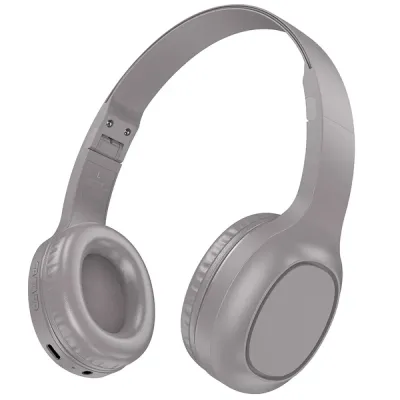 Hoco W46 Wireless Ακουστικά Stereo Charm V5.3 200mAh AUX Καφέ