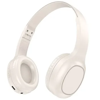 Hoco W46 Wireless Ακουστικά Stereo Charm V5.3 200mAh AUX Λευκά