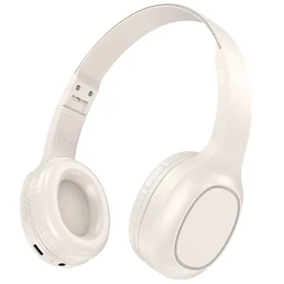 Hoco W46 Wireless Ακουστικά Stereo Charm V5.3 200mAh AUX Λευκά