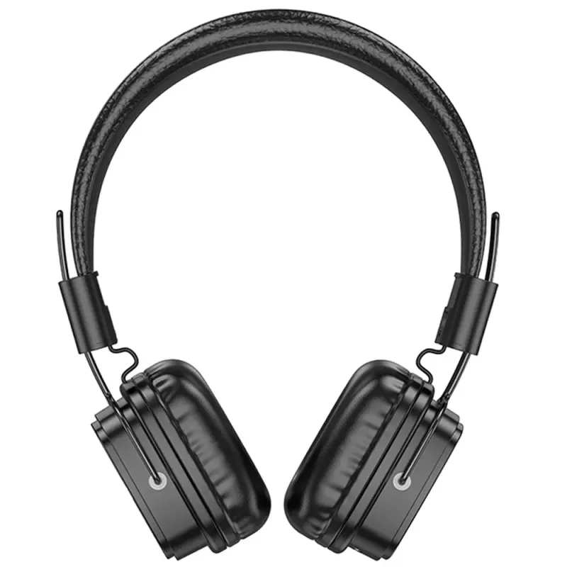 Hoco W56 Wireless Ακουστικά Stereo Earl V5.4 250mAh με AUX και Μικρόφωνο Μαύρα