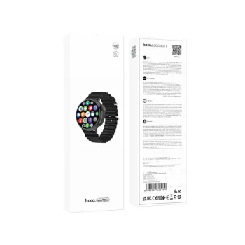 Hoco Y18 Smartwatch IP67 IPS Οθόνη 1.52" 300mAh V5.1 με Δυνατότητα Κλήσεων Μαύρο