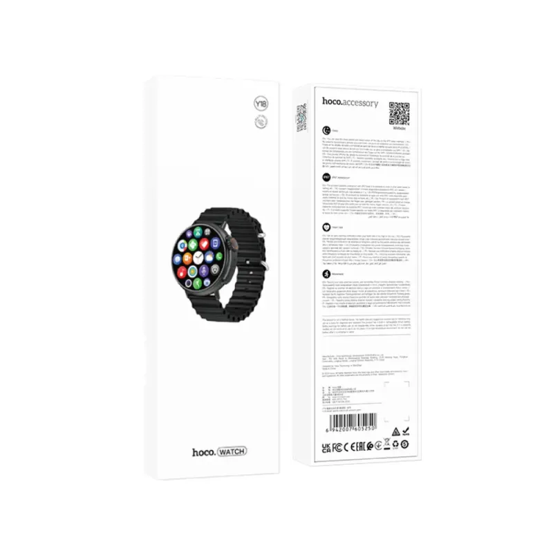 Hoco Y18 Smartwatch IP67 IPS Οθόνη 1.52