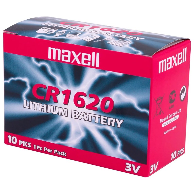 MAXELL LITHIUM BATTERY CR1620 3V 1BL