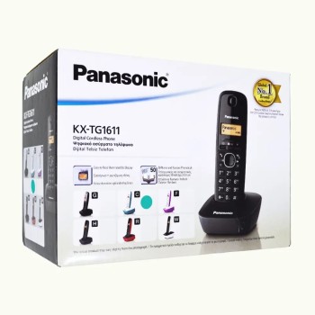 Ασύρματο Ψηφιακό Τηλέφωνο Panasonic KX-TG1611GRC Λευκό-Τυρκουάζ με Αναγνώριση Κλήσης, Λειτουργία Αφύπνισης και Φωτιζόμενη Οθόνη