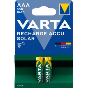 Varta Επαναφορτιζόμενη Solar 550mAh HR03 AAA (2τμχ)