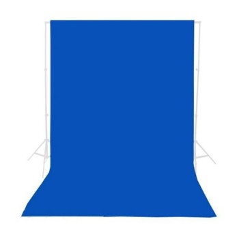 E-Image MB36-BLUE – Μπλέ Υφασμάτινο Φόντο Μουσελίνας 3x6m