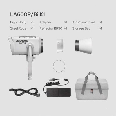 Godox Litemons LA600R K1 – 600W COB RGB LED Light Bowens Mount + τσάντα μεταφοράς