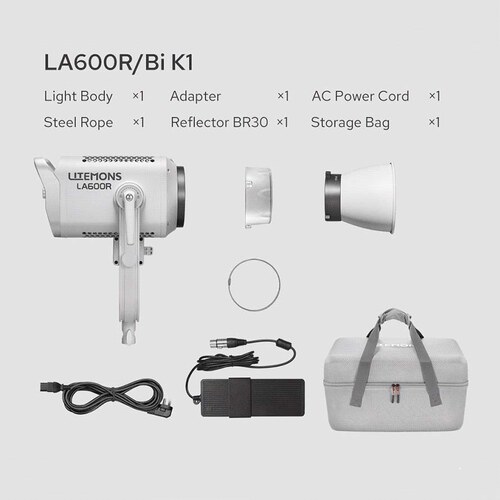 Godox Litemons LA600R K1 – 600W COB RGB LED Light Bowens Mount + τσάντα μεταφοράς