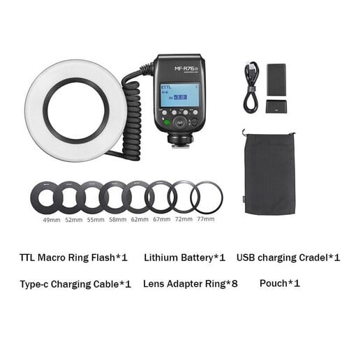 Godox MF-R76N – TTL Macro Ring Flash για μηχανές Nikon