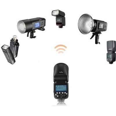 Godox V1-N - TTL Flash για Nikon + Godox AK-R1 Flash Kit