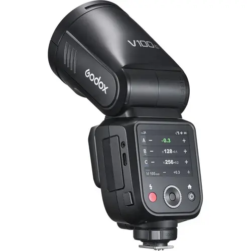 Godox V 100 C – Round Head TTL Flash για Canon μηχανές με μπαταρία λιθίου