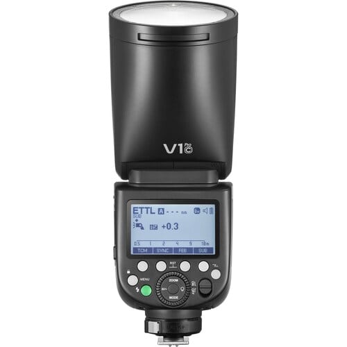 Godox V1-Pro C – Round Head TTL Flash για Canon μηχανές με μπαταρία λιθίου