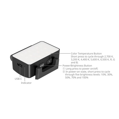 SmallRig 5745 - Full color RGB LED Video Light για DJI Osmo Pocket 3