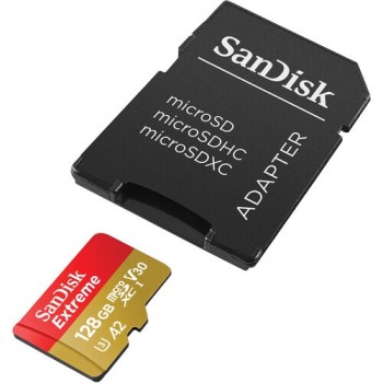 SanDisk microSDXC V30 A2 128GB Extreme 190MB/s V30 UHS-I U3