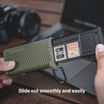 PGYTECH CreateMate CFexpress Type A/SD Card Reader Case (Moss Green)