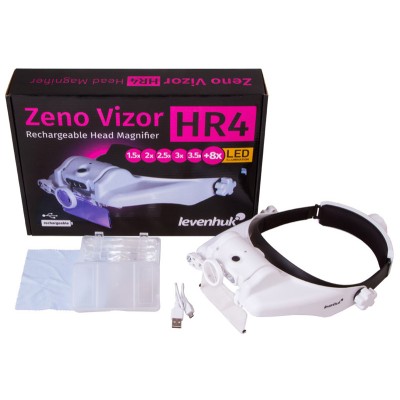 ΦΑΚΟΣ ΜΕΓΕΘΥΝΤΙΚΟΣ ΚΑΣΚΑ ZENO VIZOR HR4 LED ΕΠΑΝΑΦΟΡΤΙΖΟΜΕΝΟΣ