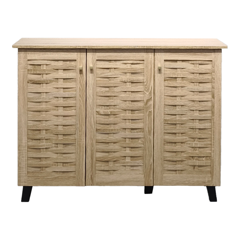 Παπουτσοθήκη-ντουλάπι Mantam pakoworld 16 ζεύγων sonoma 115.5x34x87εκ