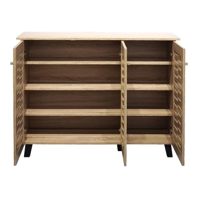 Παπουτσοθήκη-ντουλάπι Mantam pakoworld 16 ζεύγων sonoma 115.5x34x87εκ