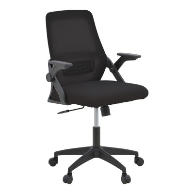 Καρέκλα γραφείου Reji pakoworld mesh ύφασμα μαύρο 58x60x89-99εκ
