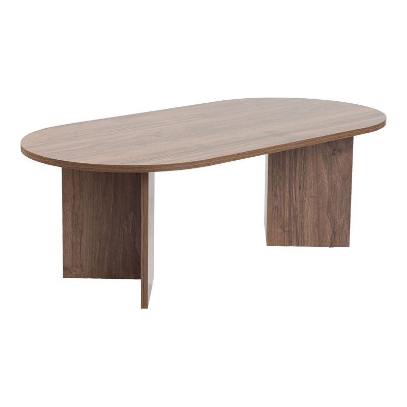 Τραπέζι σαλονιού Tabletod pakoworld σε καρυδί απόχρωση 119x60x40εκ