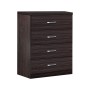Συρταριέρα Killian pakoworld με 4 συρτάρια wenge 80x40x80εκ