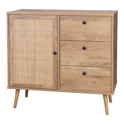 Μπουφές Oslo pakoworld σε sonoma απόχρωση 85x39x79εκ