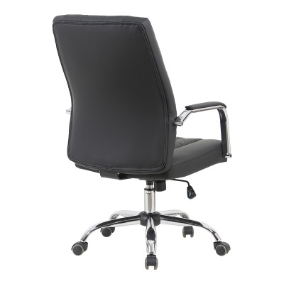 Καρέκλα γραφείου διευθυντή Mido pakoworld pu μαύρο 58x71x100-106εκ