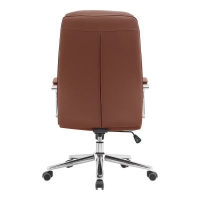 Καρέκλα γραφείου διευθυντή Normie pakoworld pu καφέ 58x65x103-111εκ