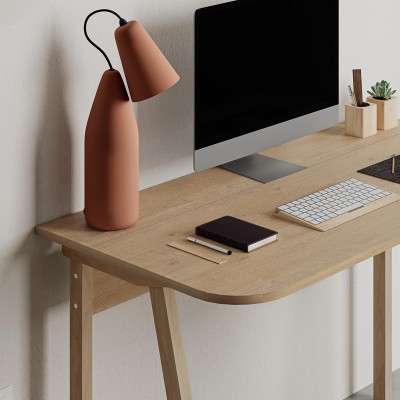 Γραφείο Malia pakoworld σε oak απόχρωση 120x60.5x75εκ