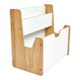 Ραφιέρα Crane pakoworld φυσικό-λευκό mdf 57x34x55εκ