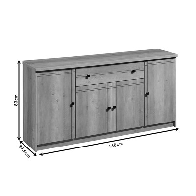 Μπουφές Libby pakoworld oak 160x39.5x83εκ