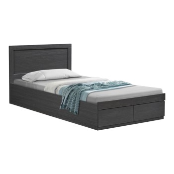Κρεβάτι Olympus pakoworld με συρτάρι σε wenge απόχρωση 100x200εκ