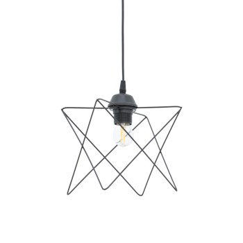 Φωτιστικό οροφής Langit pakoworld Ε27 μέταλλο μάυρο 18x18x65εκ