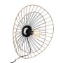Φωτιστικό τοίχου-απλίκα Alara pakoworld E27 40W χρυσό-μαύρο Φ45x11εκ