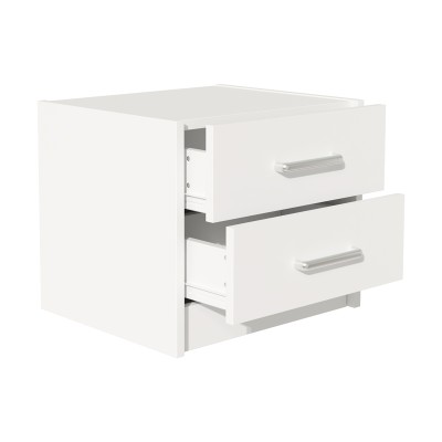Σετ Κρεβατοκάμαρας Olympus White με Κρεβάτι 140x200εκ Σετ 3τεμ