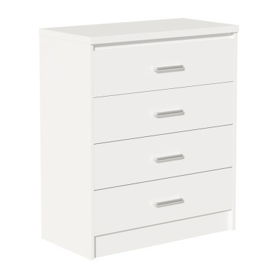 Σετ Κρεβατοκάμαρας Olympus White με Κρεβάτι 140x200εκ Σετ 4τεμ