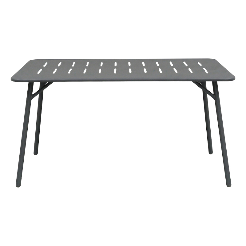 Τραπεζαρία Moraja Deraby Ι pakoworld σετ 5τεμ μαύρο μέταλλο 140x80x72εκ